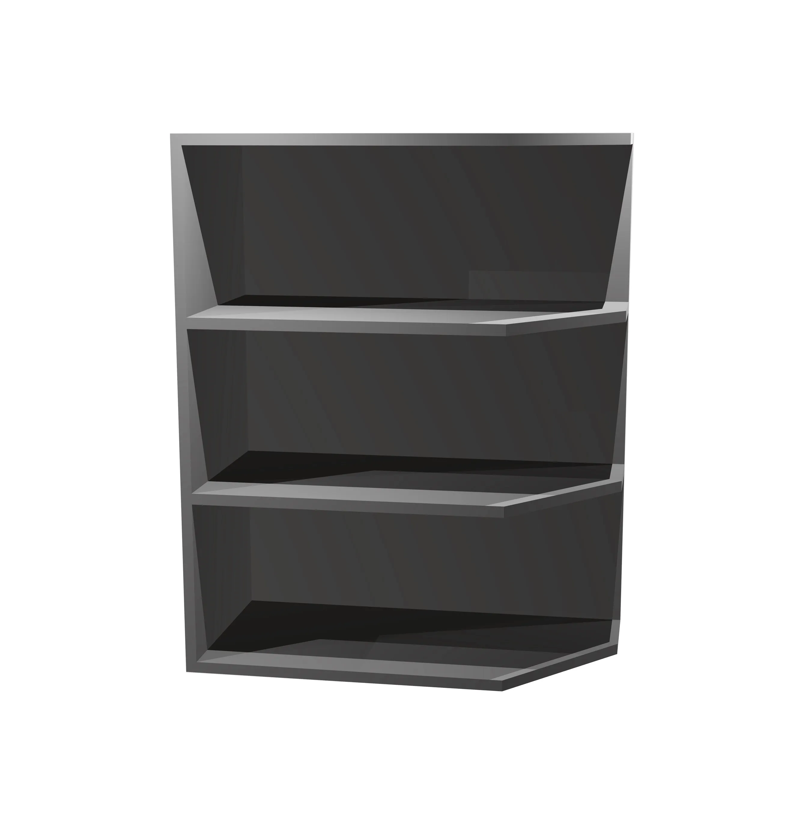 RTA - Grey Shaker - Base End Shelf Cabinet | 12"W x 30"H x 12"D