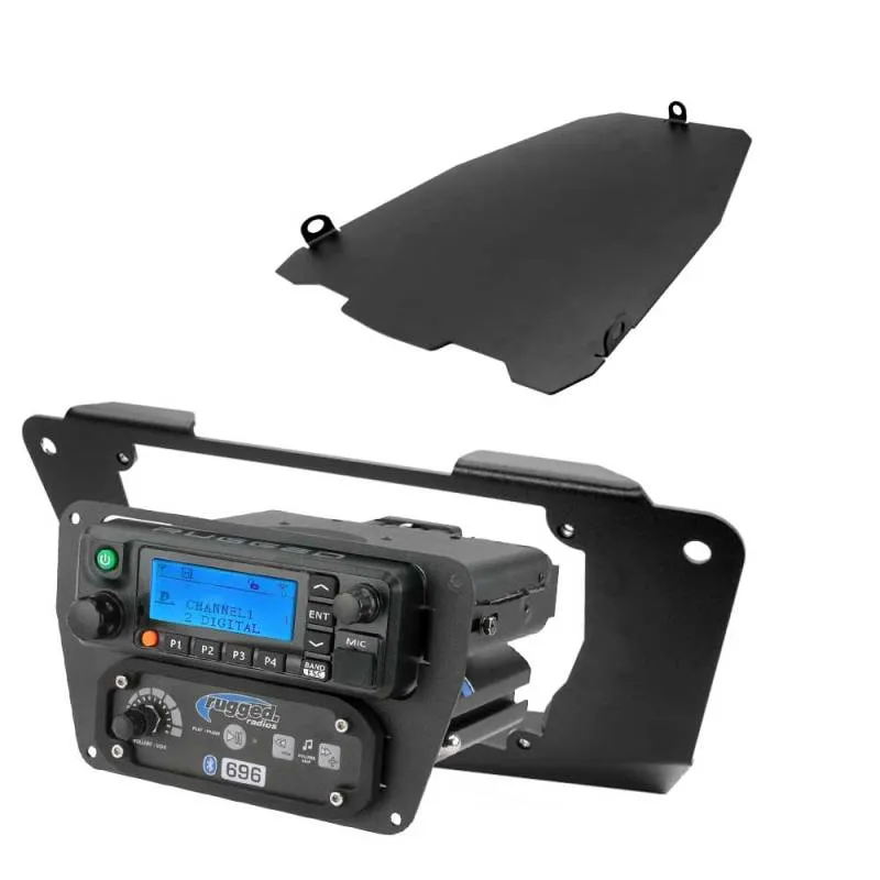 Rugged Radios Can-Am Maverick Commander Multi-Mount Kit for Rugged Radios UTV Radios and Intercoms - Motorola CM300D and Motorola/Vertex VX2200