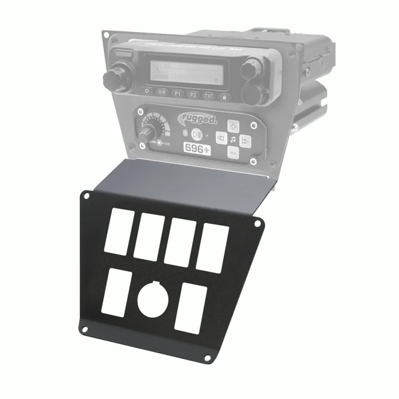 Rugged Radios Lower Accessory Panel - Jack Mount - Polaris RZR PRO XP/RZR Turbo R/RZR PRO R Dash Mount Radio/Intercom