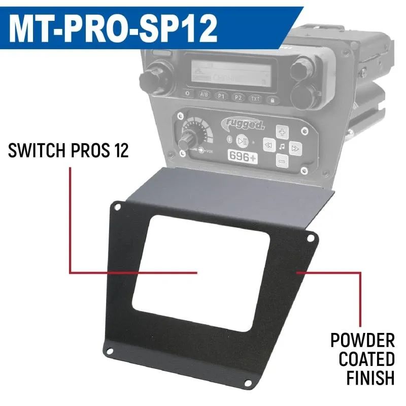 Rugged Radios Lower Accessory Panel - Jack Mount - Polaris RZR PRO XP/RZR Turbo R/RZR PRO R Dash Mount Radio/Intercom