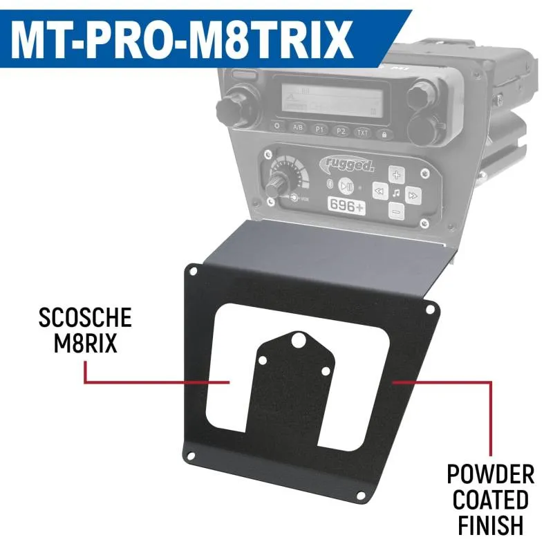 Rugged Radios Lower Accessory Panel - Jack Mount - Polaris RZR PRO XP/RZR Turbo R/RZR PRO R Dash Mount Radio/Intercom