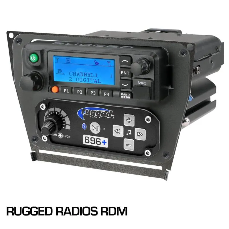 Rugged Radios Polaris RZR PRO XP, RZR Turbo R, and RZR PRO R Dash Mount Radio and Intercom - Rugged Radios M1/RM45/RM60/GMR45