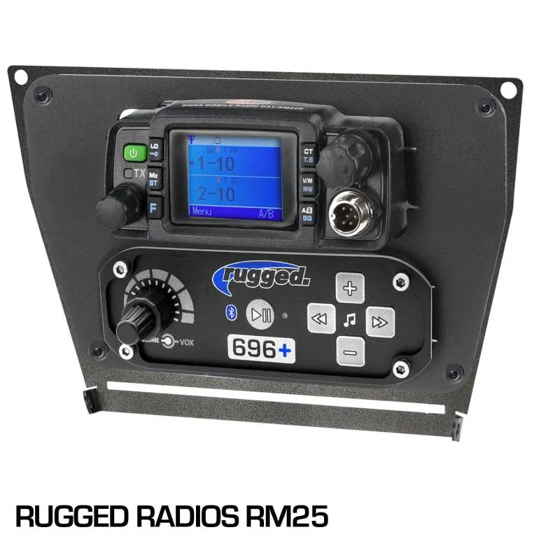 Rugged Radios Polaris RZR PRO XP, RZR Turbo R, and RZR PRO R Dash Mount Radio and Intercom - Rugged Radios M1/RM45/RM60/GMR45