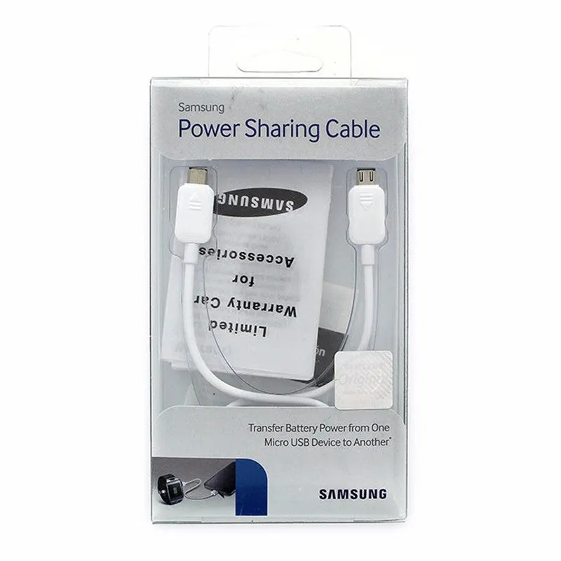 Samsung 1ft Micro-USB to Micro-USB Power Sharing and Transfer Cable (EP-SG900U)