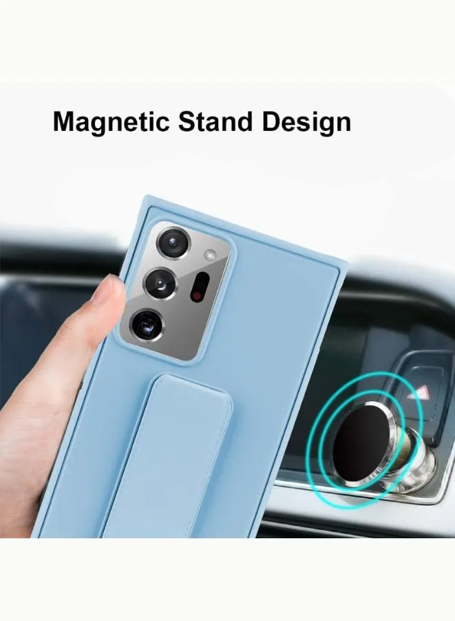 Samsung Galaxy Note 20 phone cover with Magnetic Stand & Holder, Premium Silicone Hand Strap Grip Multi Stand