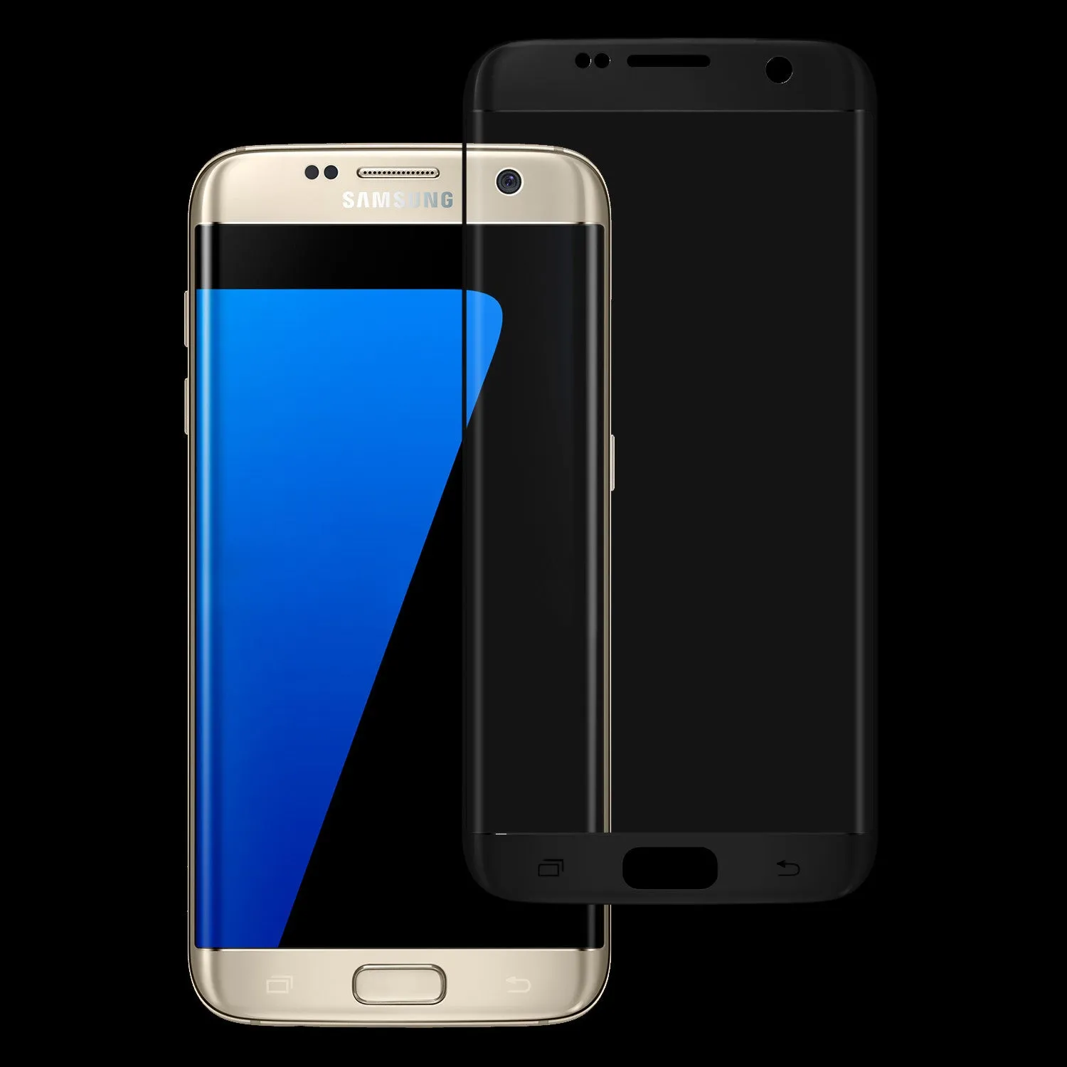 Samsung Galaxy S7 Edge Premium HD Temper Glass Ultra Thin Scratch Free Screen Protector for Galaxy S7 Edge - Black