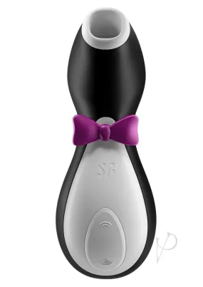 Satisfyer Penguin Silicone Rechargeable Clitoral Stimulator - Black/White