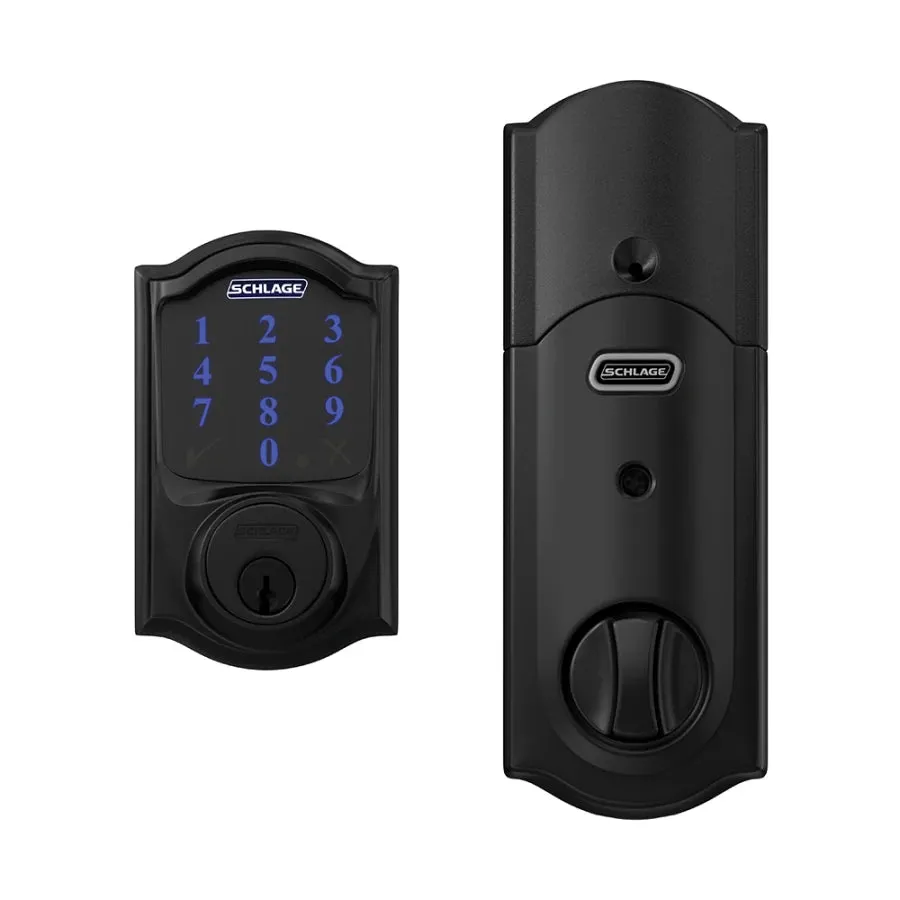 Schlage Residential BE469 - Connect Camelot Touchscreen Electronic Deadbolt with Built-in Alarm and Z-Wave Plus Technology