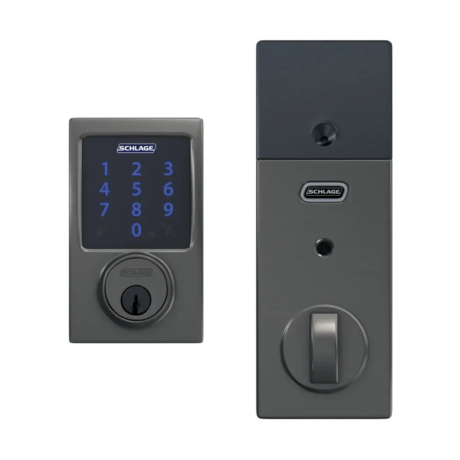 Schlage Residential BE469 - Connect Century Touchscreen Electronic Deadbolt with Built-in Alarm and Z-Wave Plus Technology