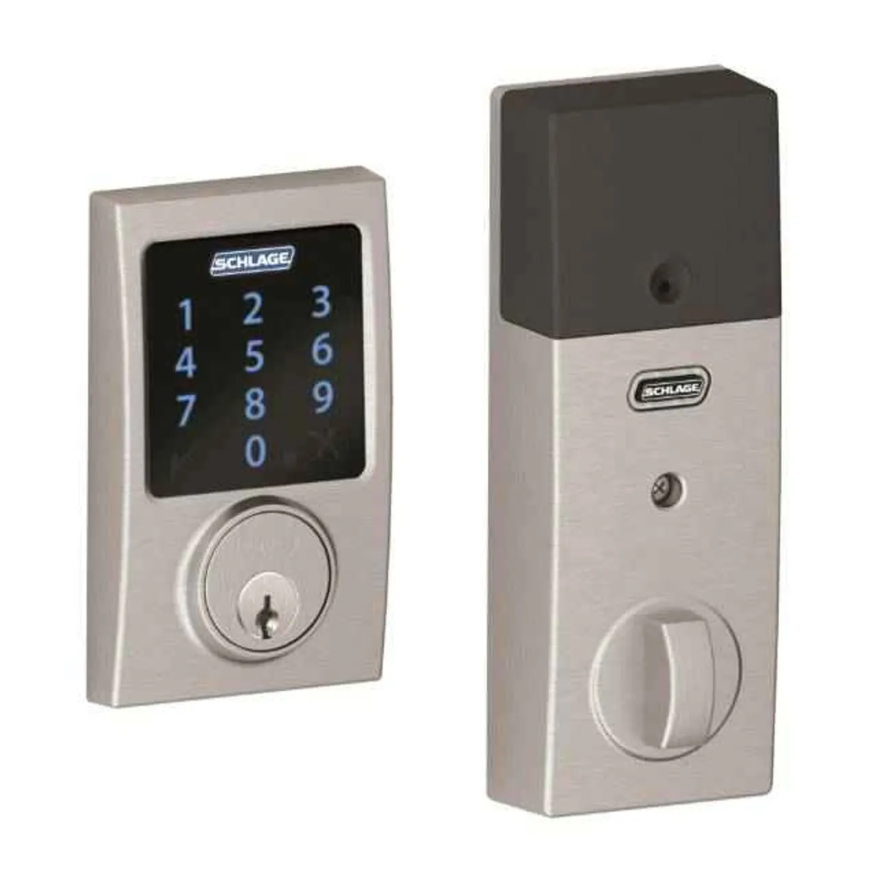 Schlage Residential BE469 - Connect Century Touchscreen Electronic Deadbolt with Built-in Alarm and Z-Wave Plus Technology