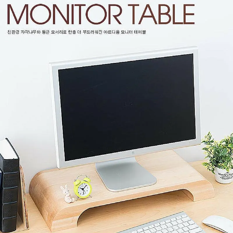 Shoppy Grand Wooden Desktop Monitor Stand Rack