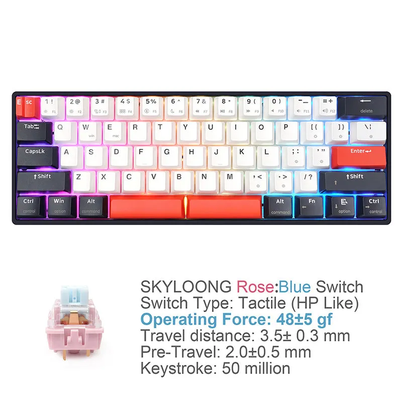 SKYLOONG GK61 QMK/VIA Wireless Mechanical Keyboard