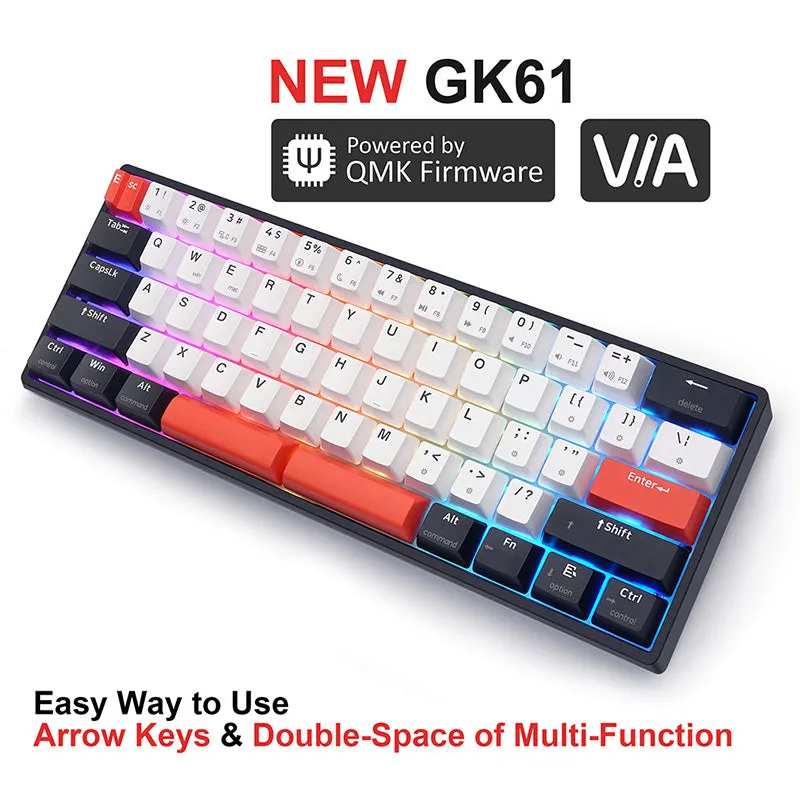 SKYLOONG GK61 QMK/VIA Wireless Mechanical Keyboard