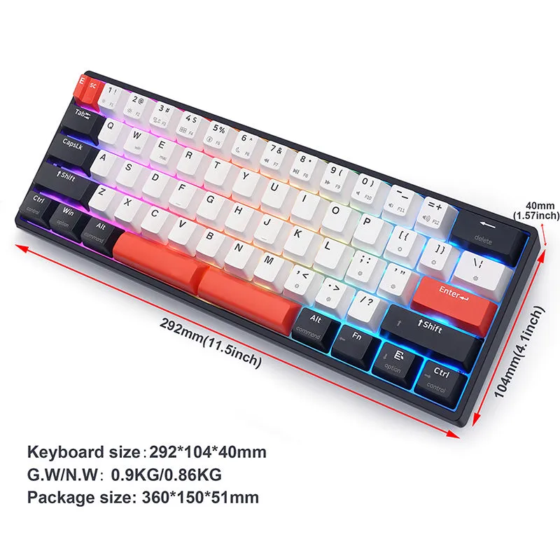 SKYLOONG GK61 QMK/VIA Wireless Mechanical Keyboard