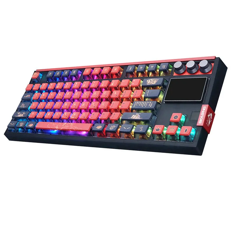 SKYLOONG GK87 Pro Spartan Wireless Mechanical Keyboard with TFT Screen