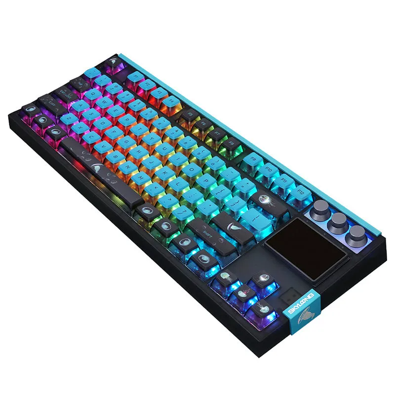 SKYLOONG GK87 Pro Spartan Wireless Mechanical Keyboard with TFT Screen