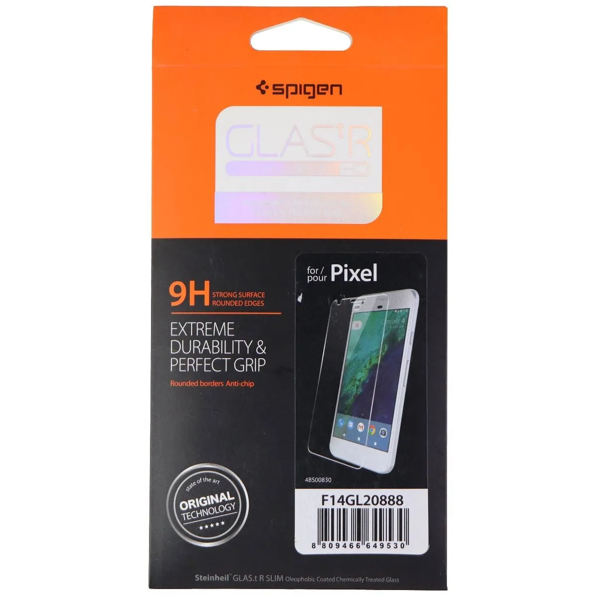 Spigen (GLAS.t R Slim HD) Screen Protector for Google Pixel (1st Gen) - Clear