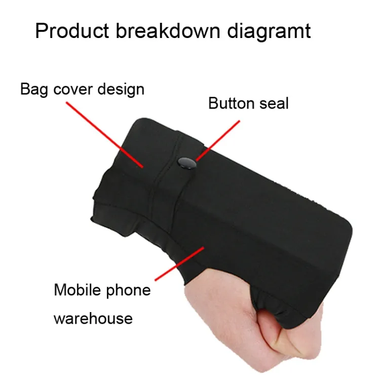 Sports Arm Bag Outdoor Running Mobile Phone Bag, Size: S(Black Right Hand)