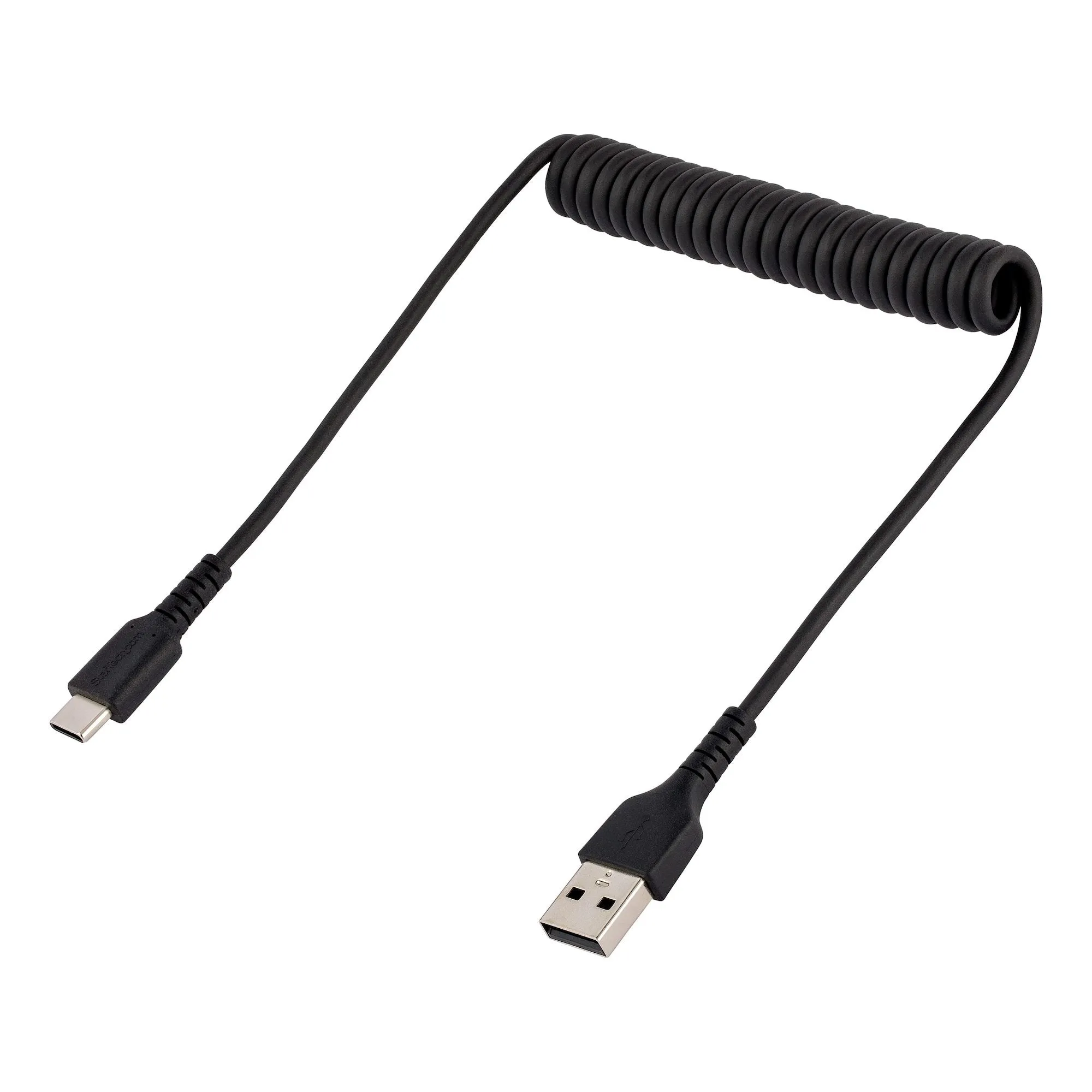 Startech.Com 20In (50Cm) Usb A To C Charging Cable, Coiled Heavy Duty Fast Charge & Sync Usb-C Cable, High Quality Usb 2