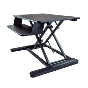 Startech.Com Sit Stand Desk Converter With Keyboard Tray, Large 35" X 21" Surface, Height Adjustable Ergonomic Desktop/T