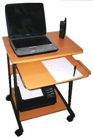 STS5806 24" Small Computer Desk with keyboard tray for small spaces