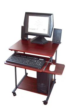 STS5806 24" Small Computer Desk with keyboard tray for small spaces