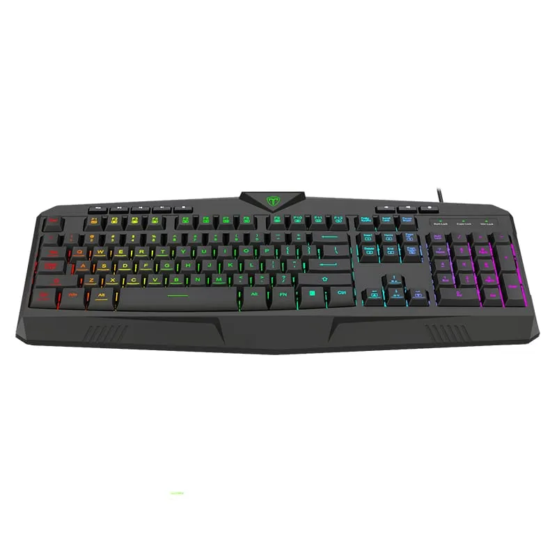 T-Dagger Submarine Rgb Colour Lighting|104-107 Key|150Cm
Cable|19 Non-Conflict Keys Gaming Keyboard - Black