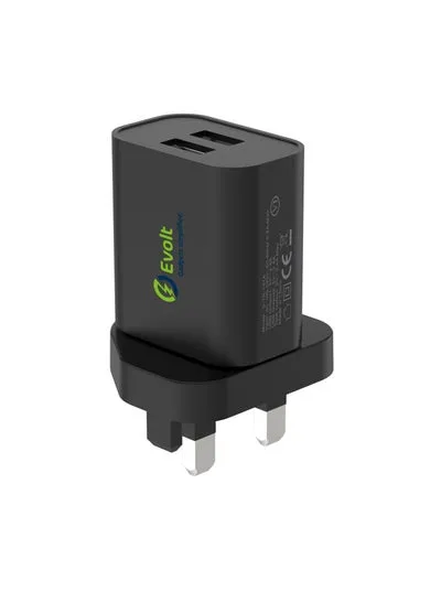 TC-100 3.4A Dual USB Travel Fast Charger with 1m USB-A to TYPE-C Cable