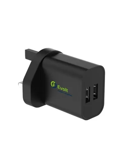 TC-100 3.4A Dual USB Travel Fast Charger with 1m USB-A to TYPE-C Cable