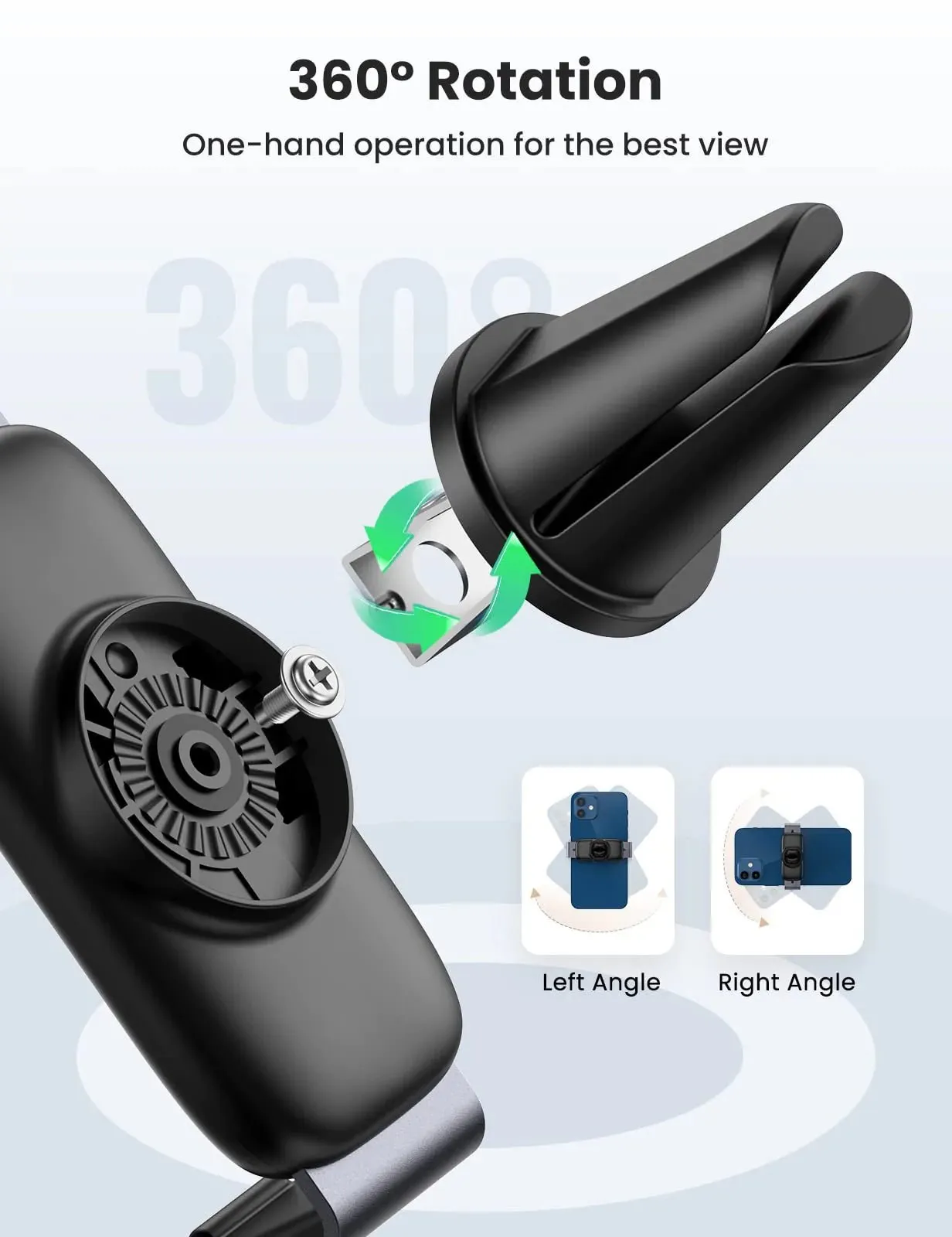 UGREEN Air Vent Car Phone Holder Reliable Stable 360 Rotation