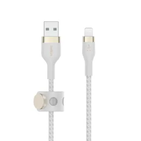 Usb-A To Ltgbraided Silicon 2M Wht