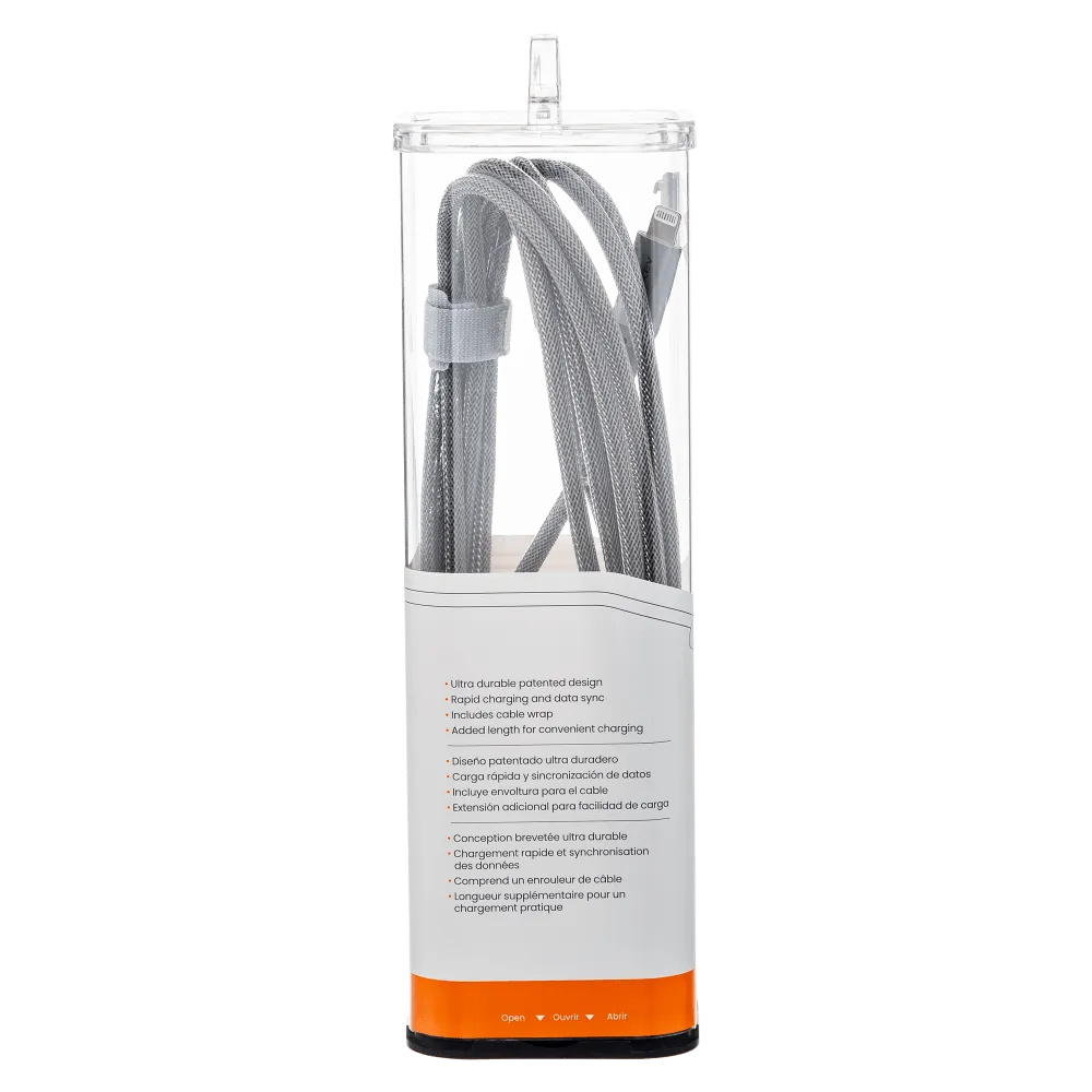 Ventev Chargesync Alloy USB A to Apple Lightning Cable 10ft by Ventev