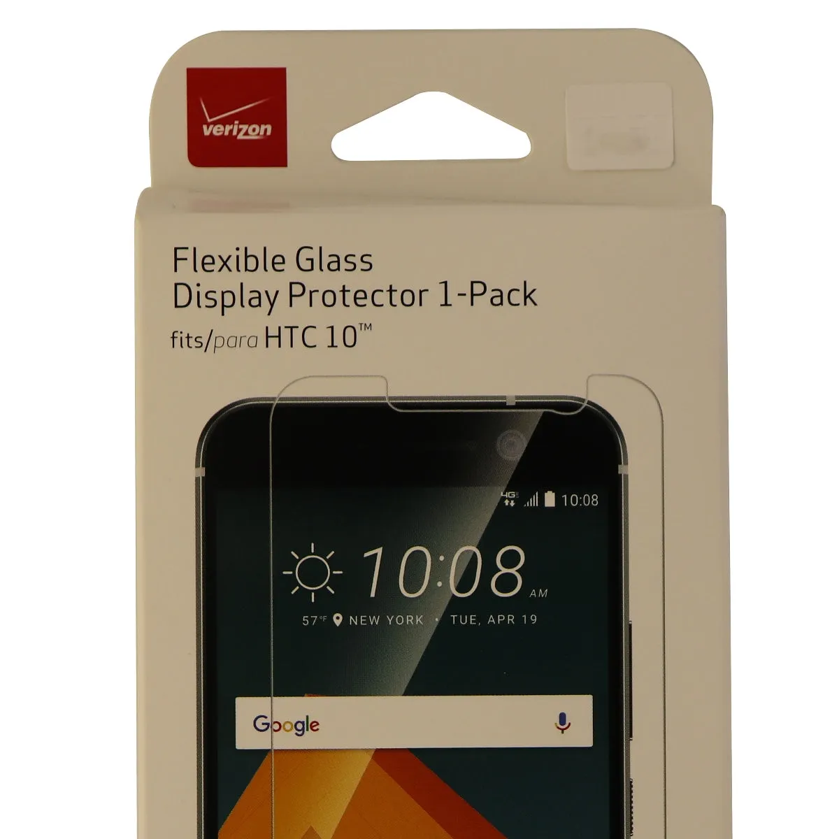 Verizon Flexible Glass Display Protector 1 Pack for HTC 10 - Clear Clarity