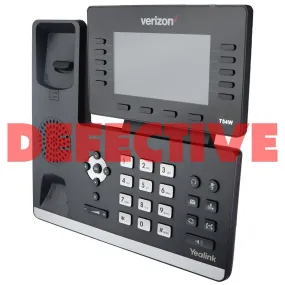 Verizon Yealink One Talk T54W IP Desk Phone - Black (T54W) / Base Only