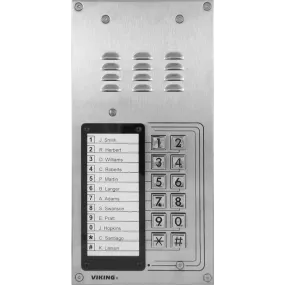 Viking K-1200 12 Button Apartment Entry Phone with Built in Door Strike Relay