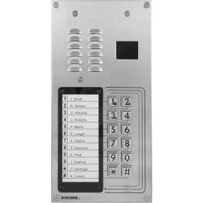 Viking K-1270-IP-EWP 12 Button Apartment Entry Phone With Proximity Reader And Enhanced Weather Protection