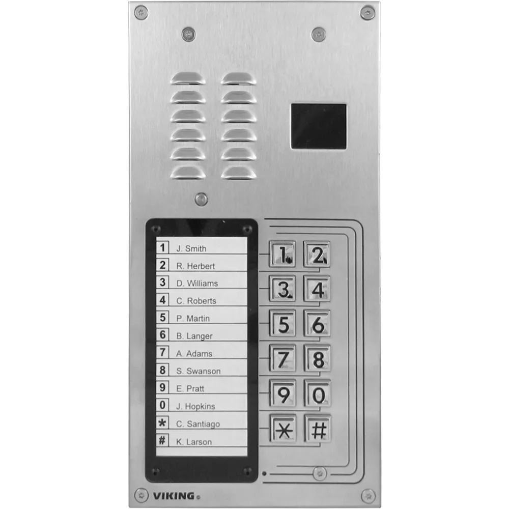 Viking K-1270-IP-EWP 12 Button Apartment Entry Phone With Proximity Reader And Enhanced Weather Protection