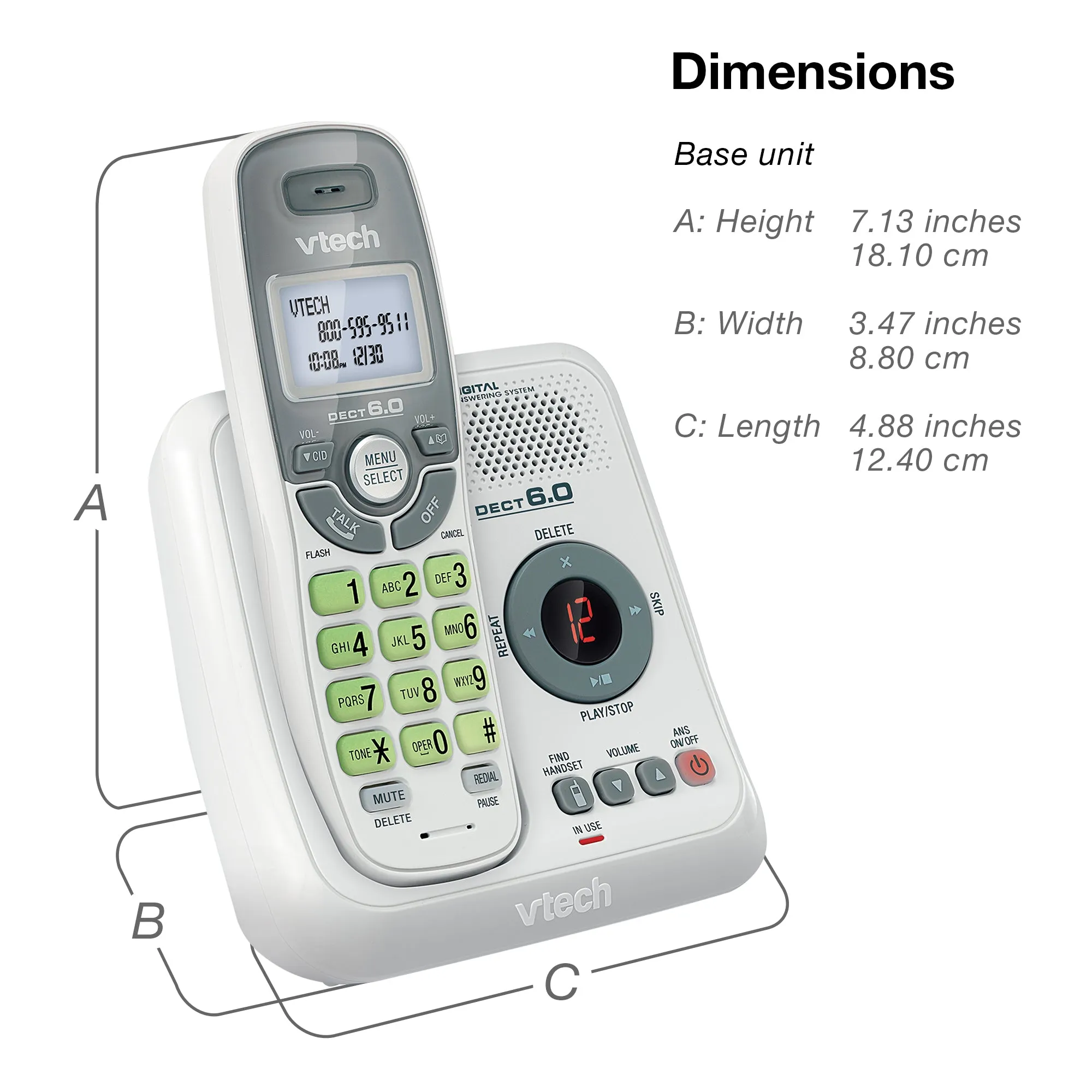 VTech Cordless Phone with Answering System and Caller ID/Call Waiting