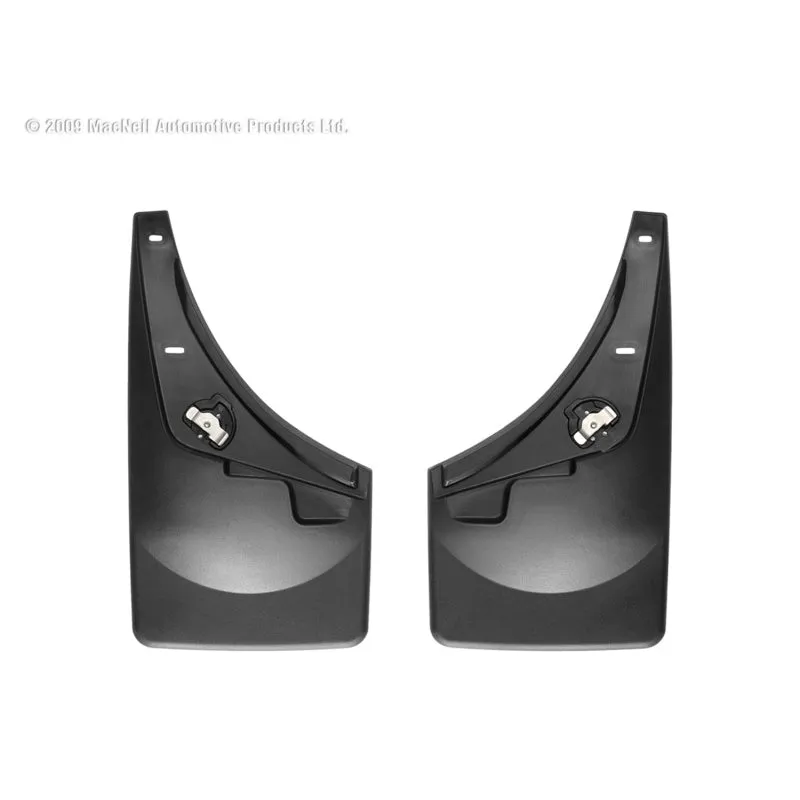 WeatherTech MudFlaps - Front - Black - Super Duty Ford Fullsize Truck 2008-10