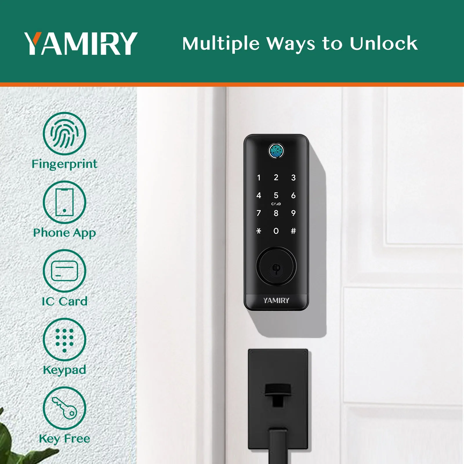 YAMIRY Smart Deadbolt Door Lock T1B