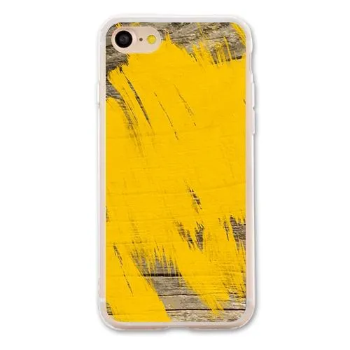 Yellow on Wood Designer Phone Cases