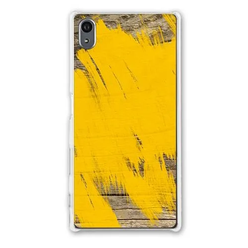 Yellow on Wood Designer Phone Cases