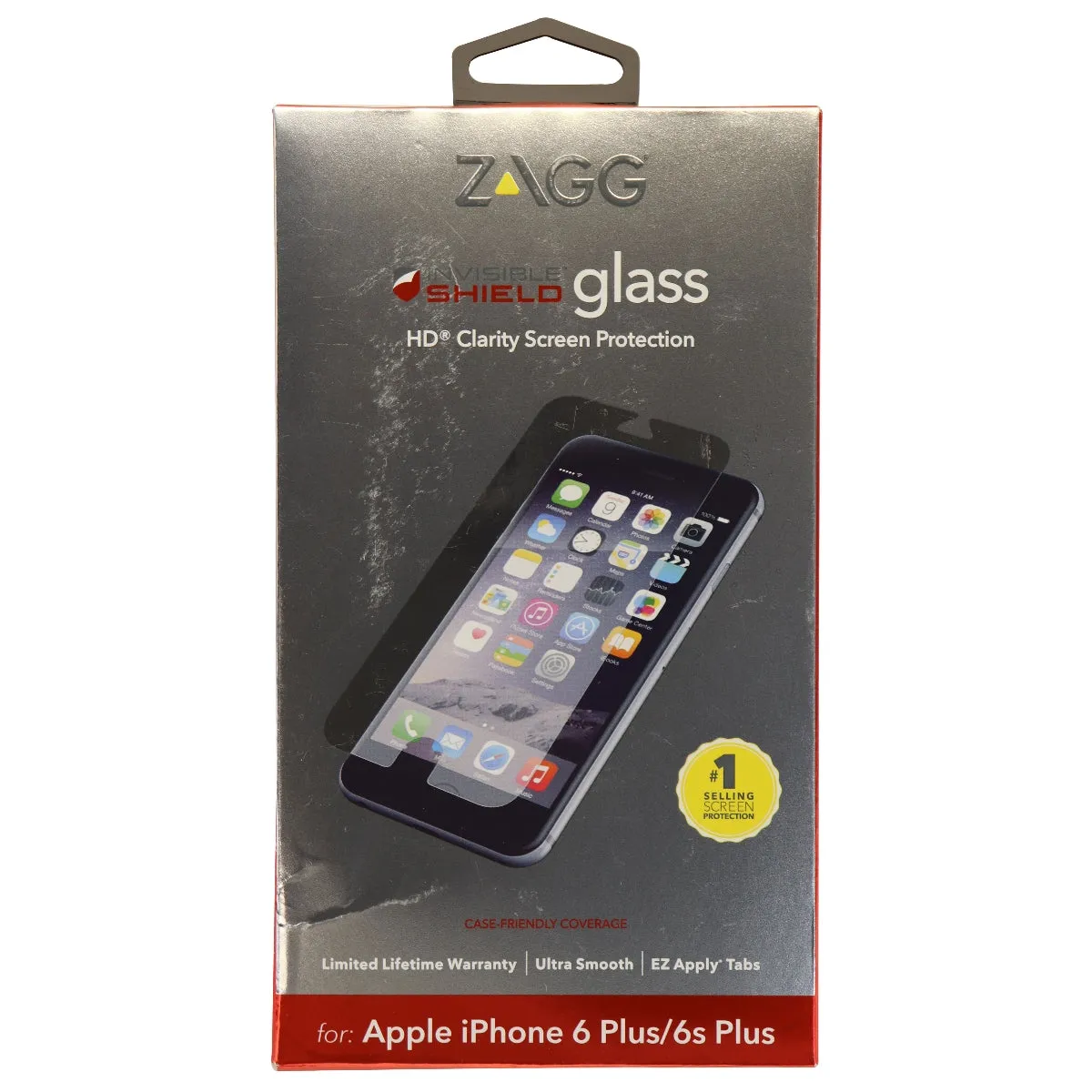 ZAGG Invisible SHIELD for iPhone 6 Plus 6S Plus -HD GLASS - Screen Protector