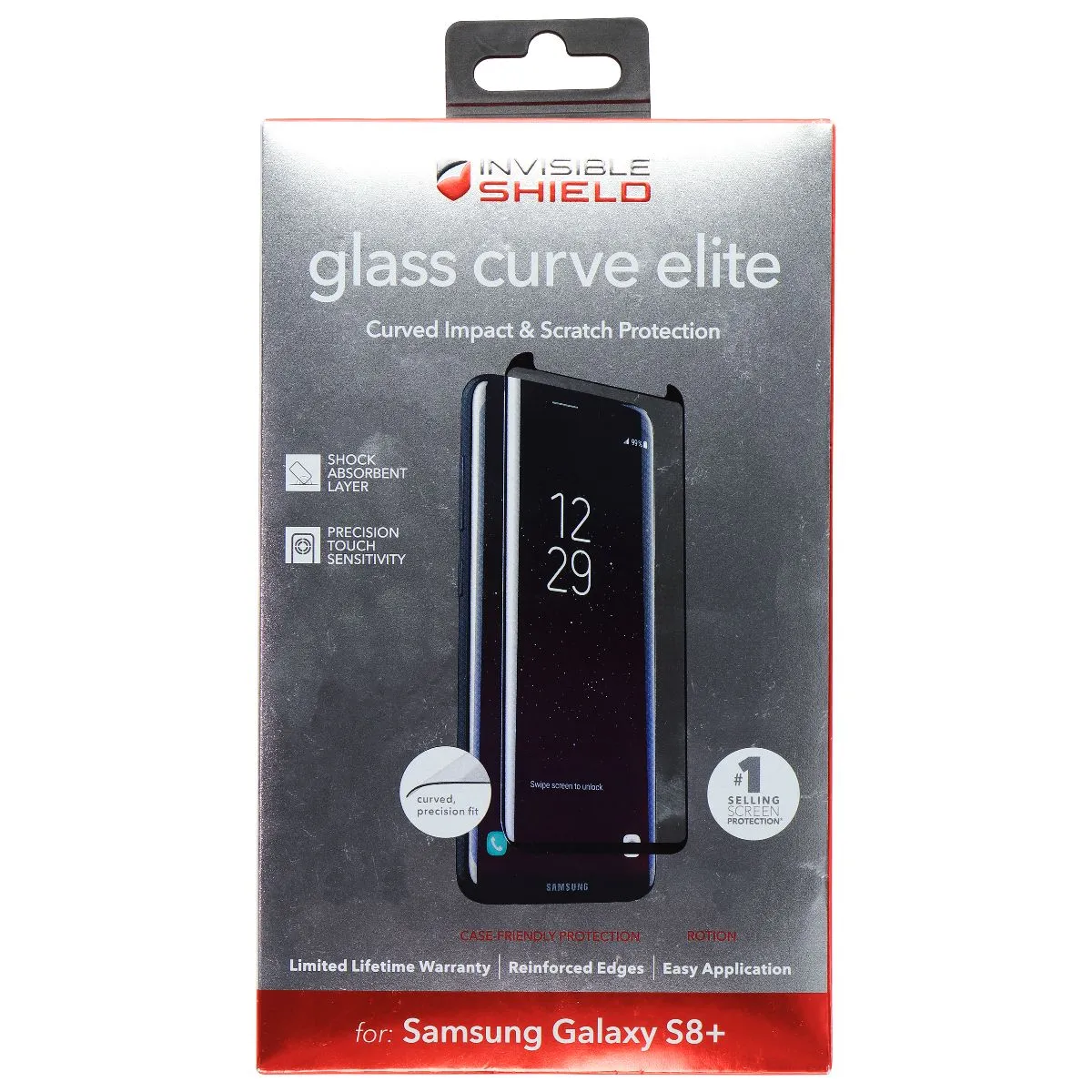 ZAGG InvisibleShield Glass Curve Elite Screen Protector for Samsung Galaxy S8 