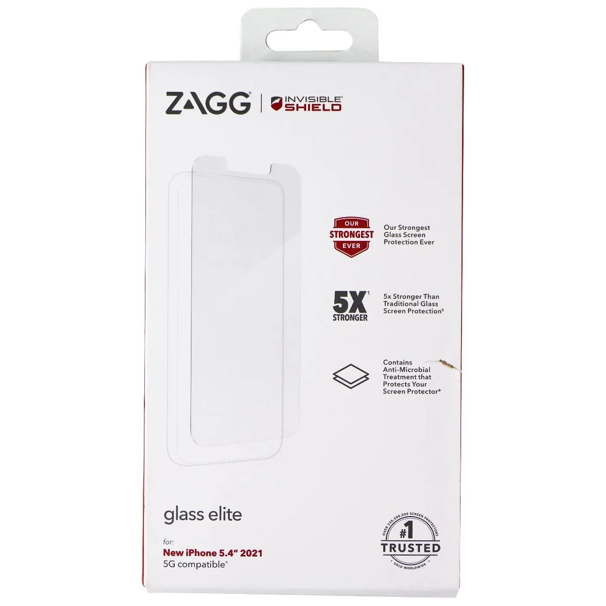 ZAGG InvisibleShield Glass Elite Screen Protector for Apple iPhone 13 Mini