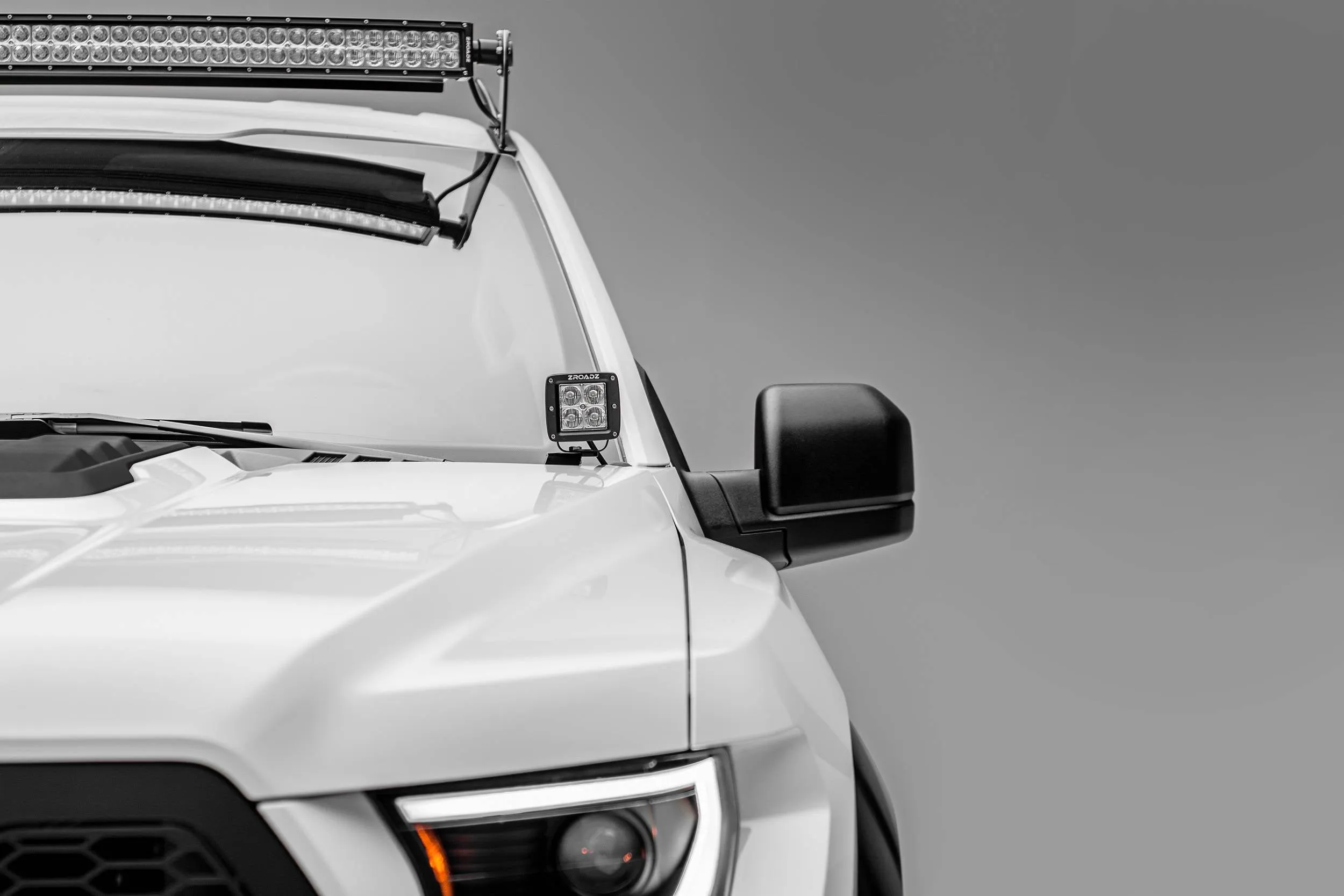 ZRoadz Hood Hinge A-Pillar LED Mounts - 2017  F150 / Raptor